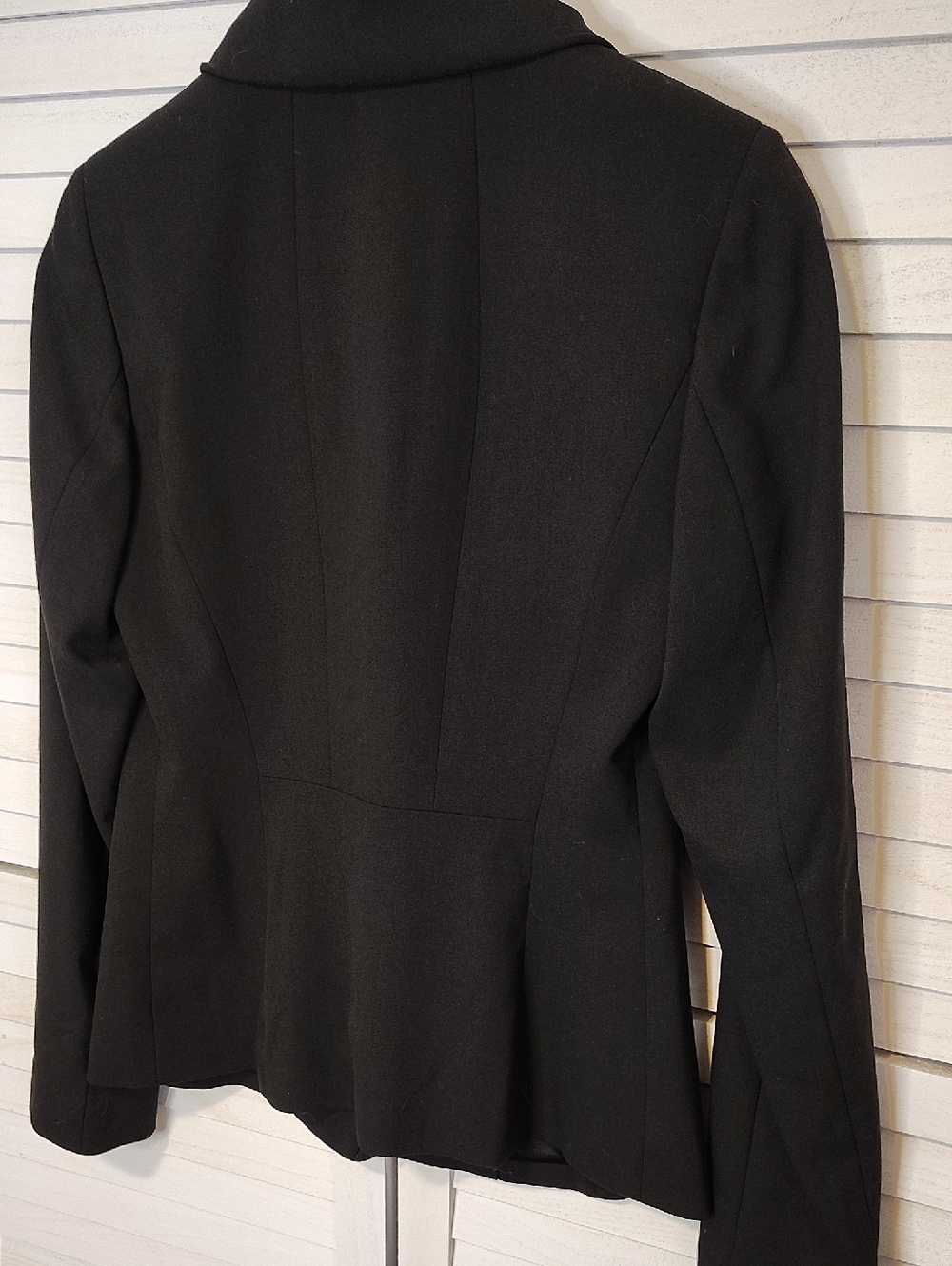 Talbots Black Ruffle-Front Jacket - Picture 8 of 9
